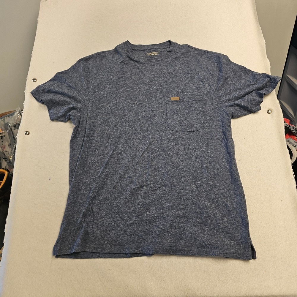 Pendleton Mens Blue Heathered Cotton Short Sleeve Pocket T-Shirt XL